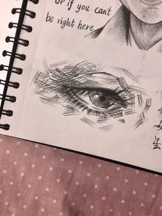 a drawing of a man's eye with the words up if you cant be right here