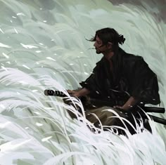 Miyamoto Musashi Art, Vagabond Manga, Arte Peculiar, Samurai Artwork, Miyamoto Musashi, Ghost Of Tsushima, Samurai Art, Sendai, Anime Artwork