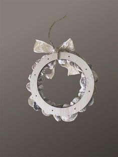 Oyster Shell Wreath 12 X 12 Coastal Decor for Your Home - Etsy Oyster Shell Wreath, Tree Village, Shell Wreath, Winter Park Fl, Winter Park