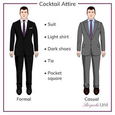 Cocktail attire isn't a dress code often discussed amongst men, but it's important to know how to dress for such an event. #1 guide to men's cocktail attire Mens Cocktail Attire Wedding Fall, Cocktail Party Outfits Men, Men’s Cocktail Party Attire, Mens Cocktail Attire Wedding, Male Cocktail Attire, Mens Cocktail Attire Parties, Cocktail Dress Code Men, Men’s Cocktail Attire