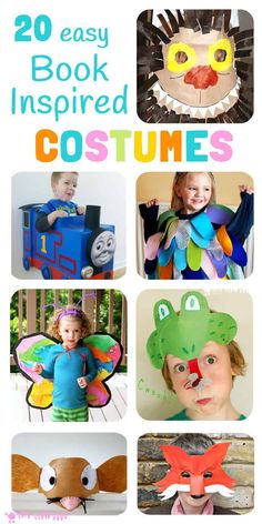 20 easy book inspired costumes for kids to make with paper plates and construction paper machs