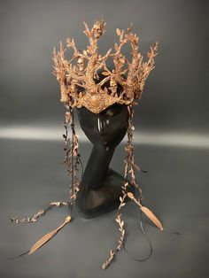 Dark Fairy Crown, Fairytale Ball, Nature Crown, Viking Queen, Skull Crown, Fantasy Crown, Gothic Crown, Witch Rituals, Forest Witch