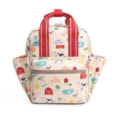 Your little one will travel in style with our adorable and functional backpacks, designed specifically for kids on-the-go. Encourage their independence with a backpack to call their own.- Spacious main compartment with wipeable fabric lining and name label on the inside.- Soft, adjustable shoulder straps provide a just-right fit and handles snap together for easy carrying.- Generous side pockets for water bottles and sippy cups.- Large easy-access zippered pocket on the front.- Durable cotton ex Stylish Diaper Bag, Itzy Ritzy, Toddler Bag, Name Label, Sippy Cups, Toddler Backpack, Name Labels, Travel In Style, Sippy Cup