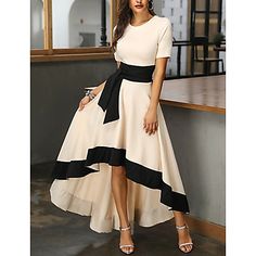 Elegant Dresses Short, Satin Short, Maxi Robes, Elegant Dresses Long, Trend Fashion, Summer Maxi Dress, Fashion Colours, Hem Dress, Womens Midi Dresses