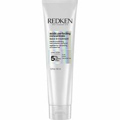 REDKEN ACIDIC PERFECTING LEAVE-IN TREATMENT 5.1 OZ Redken Acidic Perfecting Concentrate Leave-In Conditioner is our most concentrated all-in-one formula for strength repair for all types of damaged hair. This conditioning leave-in treatment provides ultimate strength repair, intense conditioning and hair color fade protection.  Featuring Citric Acid, this leave-in conditioner contains a concentrated bonding care complex that reinforces weakened bonds within your hair to improve hair strength. Th Hair Regrowth Women Remedies, Damaged Hair Diy, Hair Regrowth Women, Hair Plopping, Stop Hair Breakage, Hair Regrowth Treatments