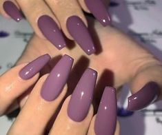 Ballerina Nails Shape, Purple Nail Art Designs, Long Coffin Nails, Video Makeup, Purple Nail Art, Flame Princess, Purple Nail Designs, Long Nail Designs, Short Coffin Nails