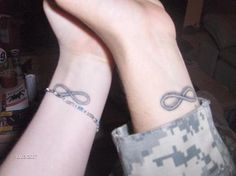 two people with tattoos on their arms and wrist