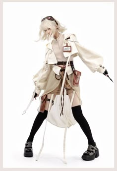 The Futuristic Desert Ouji Lolita Set Stealth Clothes, Adventure Dress Outfit, Cute Character Outfits, Concept Outfits, Stand Poses, Poses Casual, Futuristic Poses, Outfit Female, Outfits For The Desert