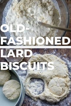 old fashioned hard biscuits are being made