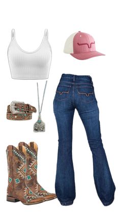 Girly Country Outfits, Fall Cowgirl Outfits, Western Ootd, Summer Cowgirl Outfits, Punchy Western Outfits, Country Summer Outfits, Cowgirl Clothes