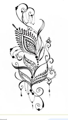 an artistic tattoo design on the back of a woman's arm