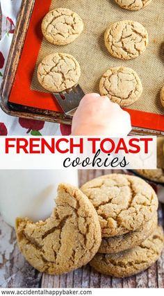 the best french toast cookies are made with only 3 ingredients and ready to be eaten