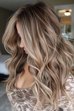 40  Gorgeous Balayage Highlights Hairstyles You'll Love In 2024 Blond Babylights On Brown Hair, Highlight Lowlight Balayage, Lowlights On Blond Hair, Highlights 2024 Trends, Caramel Highlights Straight Hair, Summer Blonde Highlights 2024, Hair Blonde Highlights 2024, Highlights Brown Hair Blonde, Blonde And Caramel Highlights