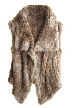 fur vest. Sleeveless Blazer, Looks Chic, Fur Vest, An Animal, Rabbit Fur, Looks Style, Mode Inspiration, Fall Winter Outfits, Look Fashion