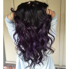 50+ Dark Purple Hair Color Ideas - Fashion Is My Crush Dark Purple Hair Color Ideas, Dark Purple Hair Color, Purple Hair Color Ideas, Purple Hair Color, Brown Ombre Hair, Black Hair With Highlights