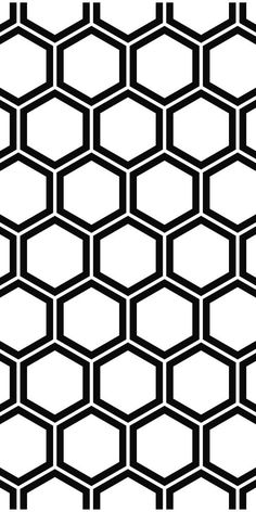 a black and white hexagonal pattern