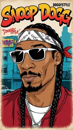 the rapper snoop dogg is featured in this poster