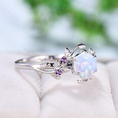 Elegant White Opal Engagement Ring Vintage Unique Hexagon Fire Opal Ring Natural Inspired Leaf Vine Cluster Amethyst Wedding Ring Women Giftclick_key=a1b6660900af2937d30cc58ab8fd816c435971c0%3A1227573563&click_sum=2fb72805&ga_search_query=hexagon&ref=shop_items_search_20&frs=1 ≫≫ Item Details Make every ring to order, all rings are handmade in the United States. Metal: Solid 10K & 14K & 18K Gold Gold Color: Rose gold, Yellow gold, White gold ➽ Center Stone 6x6mm hexagon cut lab white opal ➽ Acce Purple Round Birthstone Ring For Wedding, Elegant White Amethyst Wedding Ring, Elegant White Amethyst Ring Gift, White Gold Amethyst Crystal Wedding Ring, White Gold Amethyst Birthstone Ring For Wedding, Adjustable White Opal Ring For Wedding, White Amethyst Promise Ring, Formal White Amethyst Jewelry, White Amethyst Ring For Promise