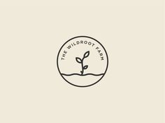 the wildboott farm logo is shown in black and white, with an image of a