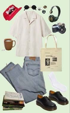 San Diego Outfits Men, Wilbur Soot Outfit Inspiration, Men Outfit Board, Outfit Boards Men, 90s Outfit Grunge, Los Angeles Outfits Men, Retrocore Outfits, Cmbyn Outfit, Mens Retro Outfits