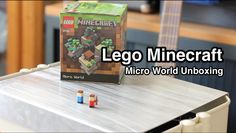 the lego minecraft micro world unboxing is open and ready to be played