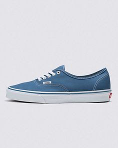 Vans | Authentic Navy Classics Shoe Classic Blue Sneakers, Vans Authentic Navy, Boys Wardrobe, Plaid Stockings, Mens Vans Shoes, Shoe For Men, Once In A Blue Moon, Vans Store, Blue Vans