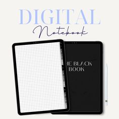 The BLACK BOOK Digital Notebook is a hyperlinked 12 subject digital notebook perfect for students. Its minimalist design and black monochrome theme provide a sleek and aesthetic look. With 12 sections and 12 hyperlinked tabs, this digital notebook streamlines your note-taking process. Perfect for busy students looking to stay organized and efficient. It has 12 sections with hyperlinked tabs and a hyperlinked index page. The notebook comes in 4 versions for separate page templates, this notebook Student Notebooks, Grid Paper, Black Books, Aesthetic Look, Digital Notebooks, Samsung Note, Page Template, Staying Organized