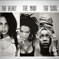 the heart, the mind and the soul are featured in this black and white photo