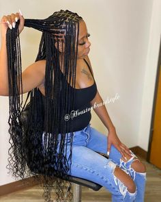 Goddess Curls, Knotless Goddess Braids, Goddess Knotless, Large Knotless, Braids Medium, Braids Knotless, Big Box Braids Hairstyles, Chic Hair, African Hair Braiding Styles