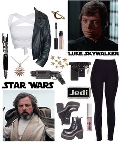 the star wars character is dressed in all black and has accessories including boots, sunglasses, gloves