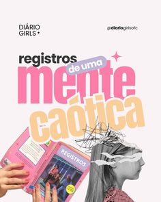 a woman holding a book in front of her face with the caption registoos de uma mentee caqueta