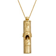 A vintage style & functional cat whistle, this 30" necklace features a detailed designed cat sitting on top of the whistle & a cat laying down below. Made in 14K gold dipped & pewter. Measurements: 30" Available In 14K Gold Dipped & Pewter Detailed designed cats Made In USA 1928 JEWELRY COLLECTION From the vaults of rich European capitals to the antique laden attics of old American estates, 1928 Jewelry has created modern replicas of the most beautiful, exquisite vintage jewelry ever made. For t Unique Jewelry Boxes, Jewelry Goals, Study Core, Elegant Cat Design Pendant Jewelry, Cat Design Pendant Jewelry, Elegant Pendant Necklace With Cat Design, Whistle Necklace, Functional Jewelry, Vintage Silver Cat Design Jewelry