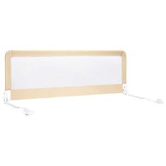 a white headboard with two plugged in wires