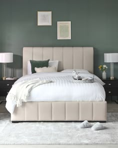 mila fabric super king size bed with storage cream Beige Upholstered Bed With Storage, Cream Fabric Headboard Bedroom Ideas, Cream Fabric Bed, King Size Bed Designs Master Bedrooms, Cream Beds, King Bed Ideas, Fabric King Size Bed, Graces Room