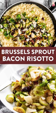 brussel sprout bacon risotto with brussels sprouts