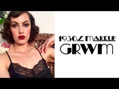 1930s Makeup GRWM⎟VINTAGE TIPS & TRICKS - YouTube 1930s Makeup Tutorial, Teni Panosian Makeup, 1930 Makeup, 1960s Makeup Tutorial, Hollywood Glamour Makeup, 1920s Makeup Tutorial, Old Hollywood Makeup, Flapper Makeup, 1930s Makeup