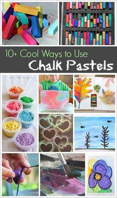 10 cool ways to use chalk pastels for crafts and art projects that kids will love