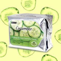 Image of a pack of Beauty Treats' Makeup Remover Cleansing Tissues in Cucumber Cucumber Beauty, Eye Makeup Tools, Beauty Treats, Remove Makeup, Herbal Extracts, Colorful Eyeshadow, Clean Skin, Beauty Supply, Makeup Remover