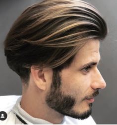 Highlights For Dark Brown Hair, Brown Hair Men, Hello Handsome, Dark Hair With Highlights, High Fade, Luscious Hair