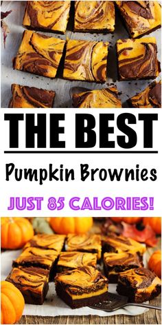 the best pumpkin brownies just 8 calories and they are so good to eat