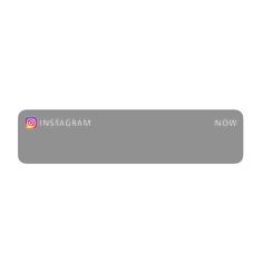 the instagram now button is shown in pink and purple on a white background with an instagram icon