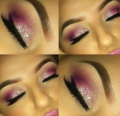 White & Pink Eye Makeup Eye Makeup Ideas, Beautiful Eye Makeup, Beautiful Eye, Makeup Obsession, Signature Look, Prom Makeup, Gorgeous Makeup