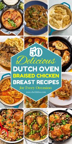 Chicken breasts can sometimes be tricky to cook without drying them out, but braising in a Dutch oven ensures juicy, tender, and flavorful results every time. This cooking method combines searing and slow cooking, infusing the chicken with rich flavors from sauces, broths, and seasonings. These 50+ Dutch oven braised chicken breast recipes will inspire you to transform this lean protein into hearty, delicious meals that are perfect for any occasion.