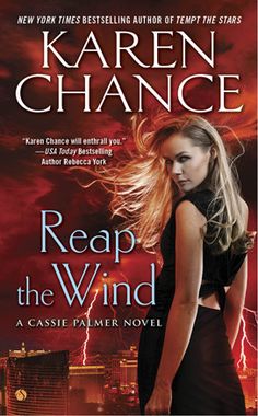 a book cover for reap the wind by kaleen chance, with lightning in the background