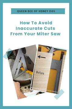 an image of how to avoid inaccurate cuts from your miter saw