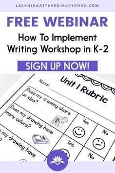 a sign up for the free webinar to help students learn how to implement writing