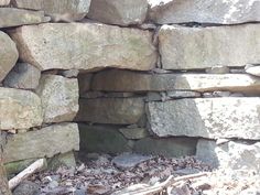 a pile of rocks sitting next to each other