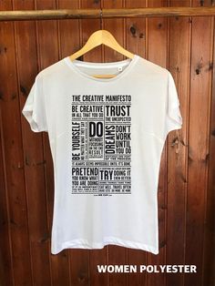 MANIFESTO  custom  t-shirt, fashion gift Own Quotes, Motivation Quote, T Shirt Fashion, Shirt Fashion, Quality T Shirts, Be Yourself Quotes, Fashion Lover, Custom Tshirts, Cotton Tshirt