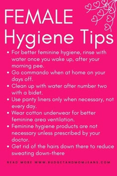 Feminine Hygiene Products, Personal Care Routine, Hygiene Tips