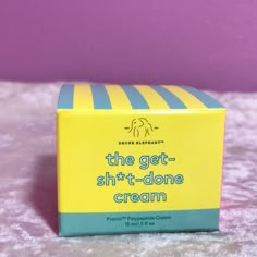 This Is A New Drunk Elephant Deluxe Sample Of Get Sh*T Done Cream 0.5oz New In Box Whisper Humor, Skincare Drunk Elephant, Organized Things, Elephant Skincare, Desserts Drawing, Beauty Treatments Skin Care, Drunk Elephant Skincare, Preppy Skincare, Viral Makeup